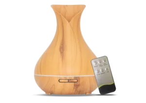 Vitality Pro ultrasone aroma diffuser in licht hout - grootste reservoir van Nederland