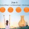 Vitality Pro ultrasone aroma diffuser in licht hout - grootste reservoir van Nederland