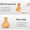 Vitality Pro ultrasone aroma diffuser in licht hout - grootste reservoir van Nederland