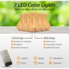 Vitality Pro ultrasone aroma diffuser in licht hout - grootste reservoir van Nederland