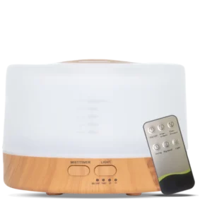 Vitality Pro ultrasone aroma diffuser in licht hout - grootste reservoir van Nederland