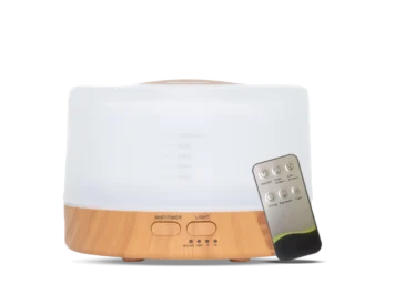 7386195099837_1.png Vitality Pro ultrasone aroma diffuser in licht hout - grootste reservoir van Nederland