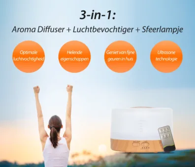 7386195099837_3.jpg Happiness Pro - Light Wood - Aroma Diffuser - Scentulp