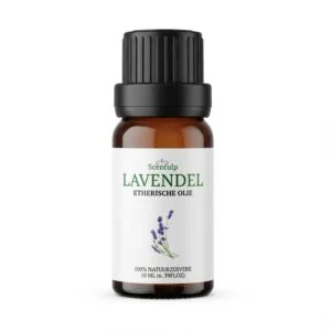 etherische olie lavendel met paars etiket - 100% pure natuurlijke lavendelolie voor ontspannen sfeer