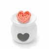 Keramische Waxbrander met Hart – Wit