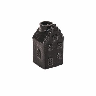 50abee08-1972-4846-bca4-704ec5c07d60_1200x1200_fill.png Kaarshouder - Huis - Keramiek - Zwart - 6x6x11cm