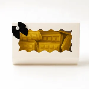 wax melts in wafelreep vorm op een waxbrander, met bloemen- en fruitgeuren