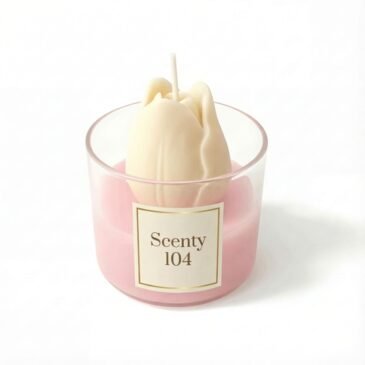 geurkaars tulp design kaars in glas