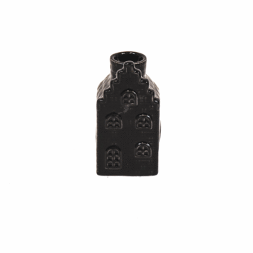 cb0c624f-f670-425f-b7d1-20767953f5fc_1200x1200_fill.png Kaarshouder - Huis - Keramiek - Zwart - 6x6x11cm