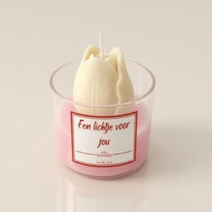 dfglh geurkaars tulp design kaars in glas