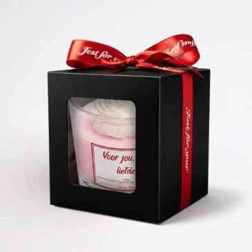 Scentulp Cadeau Geurkaars “Voor jou, met liefde” Roos, Jasmijn & Vanille