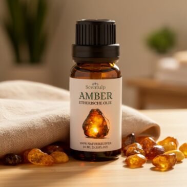 Flesje amber etherische olie