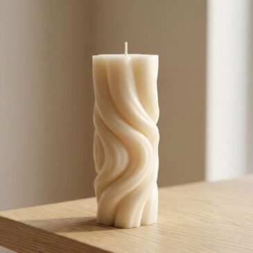 Gedraaide Designkaars – Hoog