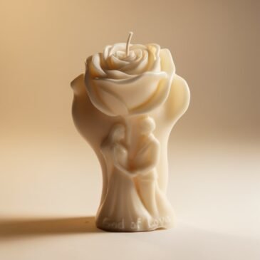 Roos Sculptuur Designkaars