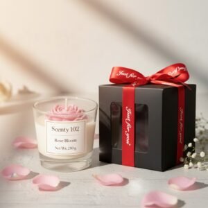 kaars roos gezellige kaars roos in glas kaarsen kopen