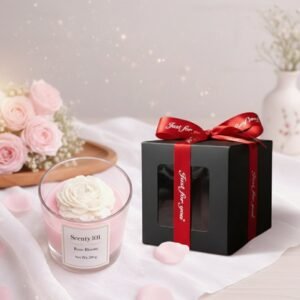 wsxdc Kaarsen Kopen roos in glas Duurzame Kaarsen