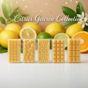 mvfenkj Scentulp Citrus Wax Melts Set – 5 Citrus Geuren
