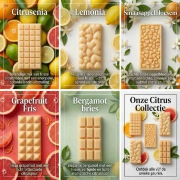 Scentulp Citrus Wax Melts Set – 5 Citrus Geuren