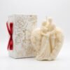 hbdchj Bruidspaar Kaars Handgemaakt – Huwelijkskaars met Rozenhart | Scentulp