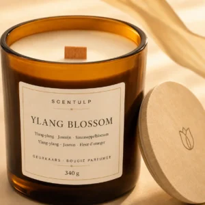 Geurkaars met ylang-ylang geur Scentulp Geurkaars Ylang Blossom 340 g
