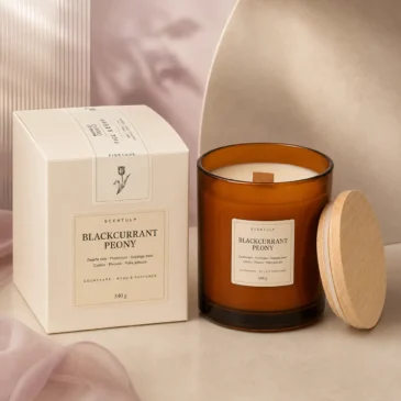 scentulp-blackcurrant-peony-scented-candle Scentulp Geurkaars Zwarte Bes Pioenroos 340 g