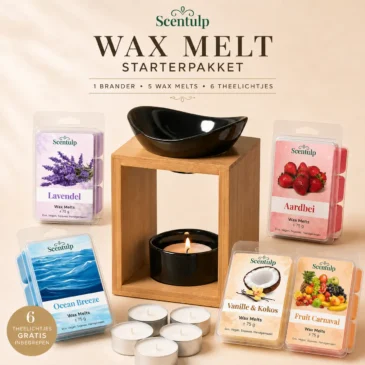 scentulp wax melts Voordelig Wax Melt Starterpakket – Kalos Geurbrander + Jouw Wax Melts