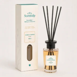 01-scentulp-vanilla-haven-100ml-hero1 Scentulp Vanilla Haven geurstokjes – Vanille – 100 ml