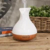 Palma aroma diffuser met nevel Palma aroma diffuser met zichtbare nevel in een woonkamer