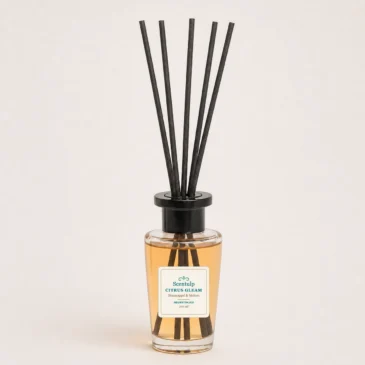 Scentulp Citrus Gleam geurstokjes – Sinaasappel & Meloen – 100 ml
