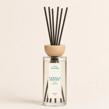Scentulp Vanilla Haven geurstokjes 200 ml – Vanille