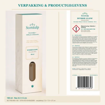 03-scentulp-myrrh-glow-100ml-packaging Scentulp Myrrh Glow geurstokjes 100 ml – Wierook & Mirre