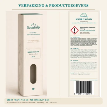 04-scentulp-myrrh-glow-200ml-packaging-scale Scentulp Myrrh Glow geurstokjes 200 ml – Wierook & Mirre