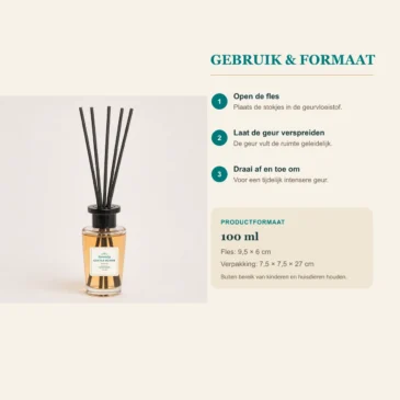 06-scentulp-gentle-bloom-100ml-use-scale Scentulp Gentle Bloom geurstokjes 100 ml – Lavendel