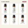 botanische-luxe-oliecollectie-6x10ml-03-inhoud Inhoud van Botanische Luxe met Roos absolute, Jasmijn absolute, Neroli, Geranium, Palmarosa en Sandelhout Amyris.