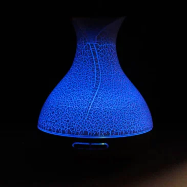 palma-aroma-diffuser-400ml-02-blauw-ledlicht Palma aroma diffuser verlicht met blauw ledlicht